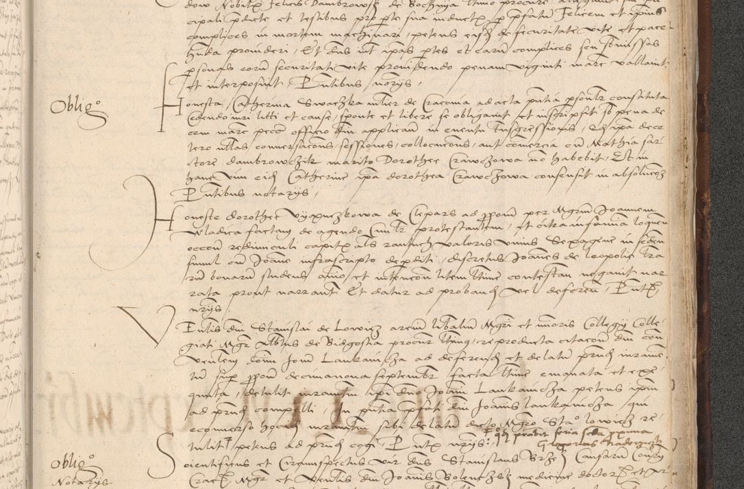 Zdjęcie nr 1041 dla obiektu archiwalnego: INRI. Acta actorum, obligacionum et sentenciarum tam interlocutoriarum quam diffinitivarum coram reverendo patre ac egregio viro domino Jacobo Erciss[o]wski decretorum doctorem, canonico et officiali generali Cracoviensi ad annum Domini 1528, indicionem primam, pontificatus sanctissimi in Christo patris et domini domini Clementis divina probidendcia pape seprtimi, annum quintum, per Stanislaum de Mordi legalem consistorii notarium omine felici inchoantur