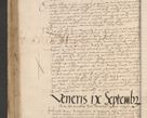 Zdjęcie nr 1032 dla obiektu archiwalnego: INRI. Acta actorum, obligacionum et sentenciarum tam interlocutoriarum quam diffinitivarum coram reverendo patre ac egregio viro domino Jacobo Erciss[o]wski decretorum doctorem, canonico et officiali generali Cracoviensi ad annum Domini 1528, indicionem primam, pontificatus sanctissimi in Christo patris et domini domini Clementis divina probidendcia pape seprtimi, annum quintum, per Stanislaum de Mordi legalem consistorii notarium omine felici inchoantur