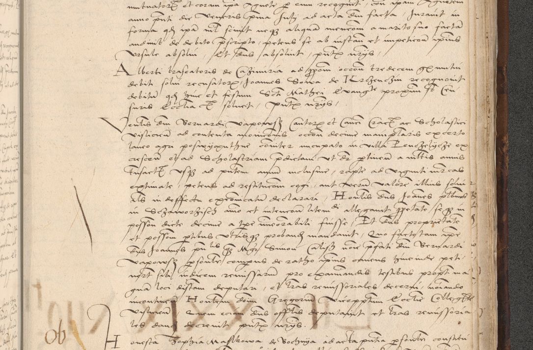 Zdjęcie nr 1023 dla obiektu archiwalnego: INRI. Acta actorum, obligacionum et sentenciarum tam interlocutoriarum quam diffinitivarum coram reverendo patre ac egregio viro domino Jacobo Erciss[o]wski decretorum doctorem, canonico et officiali generali Cracoviensi ad annum Domini 1528, indicionem primam, pontificatus sanctissimi in Christo patris et domini domini Clementis divina probidendcia pape seprtimi, annum quintum, per Stanislaum de Mordi legalem consistorii notarium omine felici inchoantur
