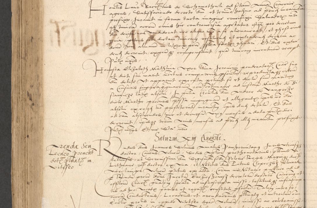 Zdjęcie nr 1016 dla obiektu archiwalnego: INRI. Acta actorum, obligacionum et sentenciarum tam interlocutoriarum quam diffinitivarum coram reverendo patre ac egregio viro domino Jacobo Erciss[o]wski decretorum doctorem, canonico et officiali generali Cracoviensi ad annum Domini 1528, indicionem primam, pontificatus sanctissimi in Christo patris et domini domini Clementis divina probidendcia pape seprtimi, annum quintum, per Stanislaum de Mordi legalem consistorii notarium omine felici inchoantur