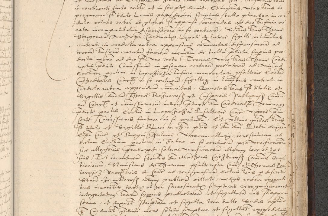 Zdjęcie nr 1011 dla obiektu archiwalnego: INRI. Acta actorum, obligacionum et sentenciarum tam interlocutoriarum quam diffinitivarum coram reverendo patre ac egregio viro domino Jacobo Erciss[o]wski decretorum doctorem, canonico et officiali generali Cracoviensi ad annum Domini 1528, indicionem primam, pontificatus sanctissimi in Christo patris et domini domini Clementis divina probidendcia pape seprtimi, annum quintum, per Stanislaum de Mordi legalem consistorii notarium omine felici inchoantur