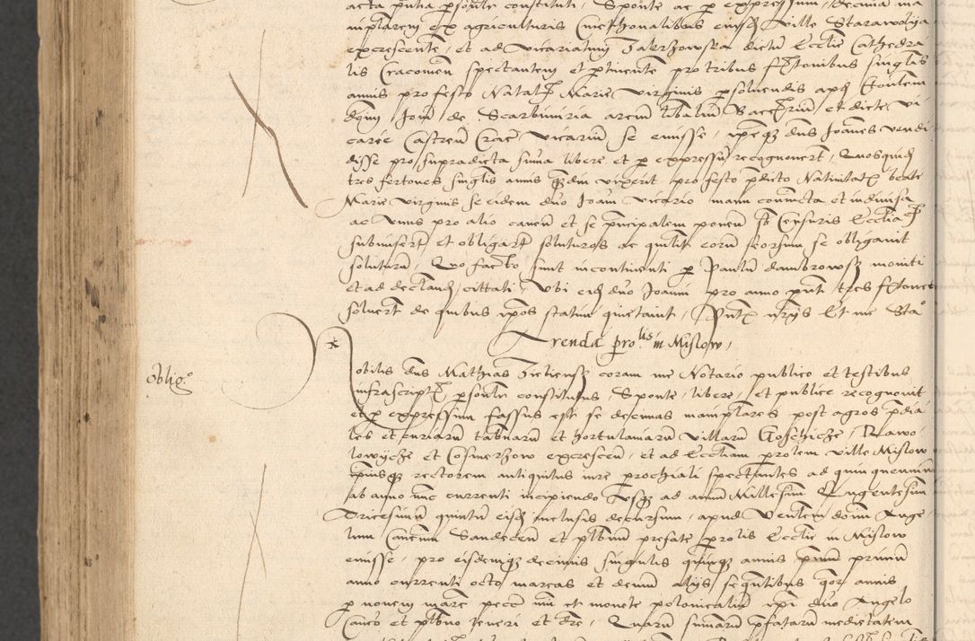 Zdjęcie nr 1006 dla obiektu archiwalnego: INRI. Acta actorum, obligacionum et sentenciarum tam interlocutoriarum quam diffinitivarum coram reverendo patre ac egregio viro domino Jacobo Erciss[o]wski decretorum doctorem, canonico et officiali generali Cracoviensi ad annum Domini 1528, indicionem primam, pontificatus sanctissimi in Christo patris et domini domini Clementis divina probidendcia pape seprtimi, annum quintum, per Stanislaum de Mordi legalem consistorii notarium omine felici inchoantur