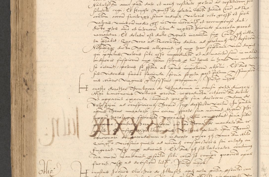 Zdjęcie nr 1004 dla obiektu archiwalnego: INRI. Acta actorum, obligacionum et sentenciarum tam interlocutoriarum quam diffinitivarum coram reverendo patre ac egregio viro domino Jacobo Erciss[o]wski decretorum doctorem, canonico et officiali generali Cracoviensi ad annum Domini 1528, indicionem primam, pontificatus sanctissimi in Christo patris et domini domini Clementis divina probidendcia pape seprtimi, annum quintum, per Stanislaum de Mordi legalem consistorii notarium omine felici inchoantur