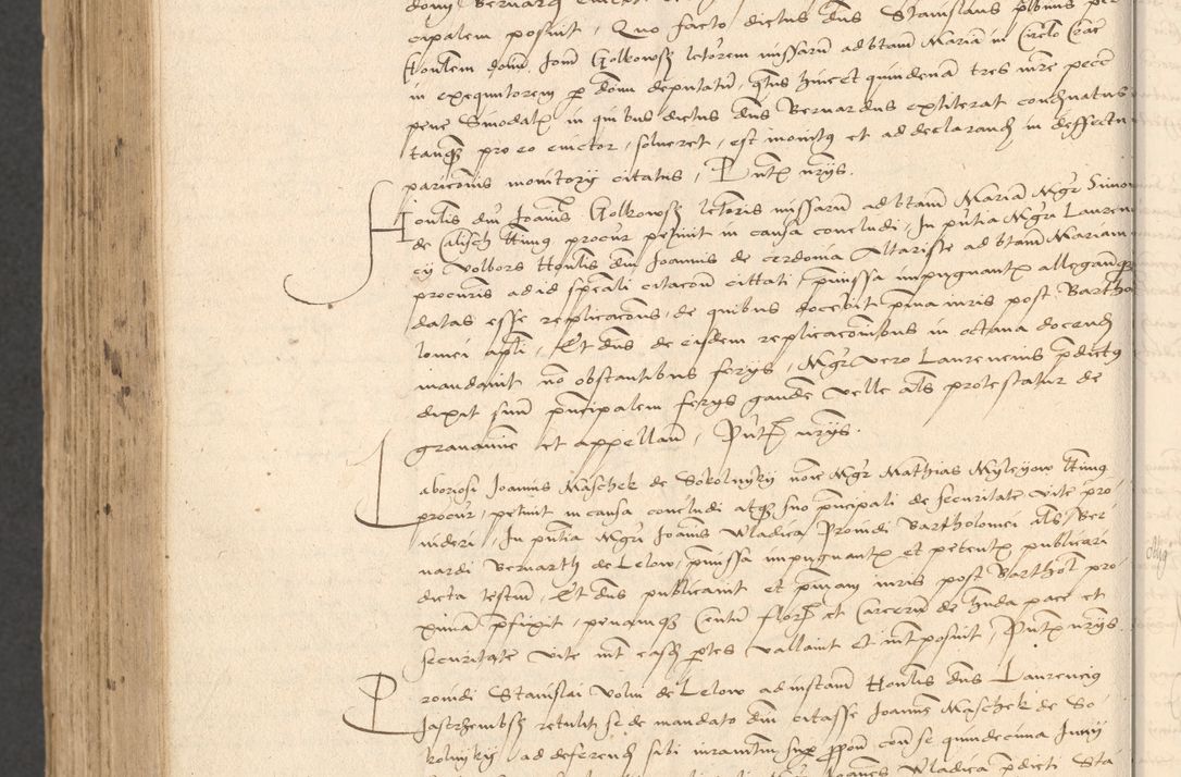 Zdjęcie nr 994 dla obiektu archiwalnego: INRI. Acta actorum, obligacionum et sentenciarum tam interlocutoriarum quam diffinitivarum coram reverendo patre ac egregio viro domino Jacobo Erciss[o]wski decretorum doctorem, canonico et officiali generali Cracoviensi ad annum Domini 1528, indicionem primam, pontificatus sanctissimi in Christo patris et domini domini Clementis divina probidendcia pape seprtimi, annum quintum, per Stanislaum de Mordi legalem consistorii notarium omine felici inchoantur