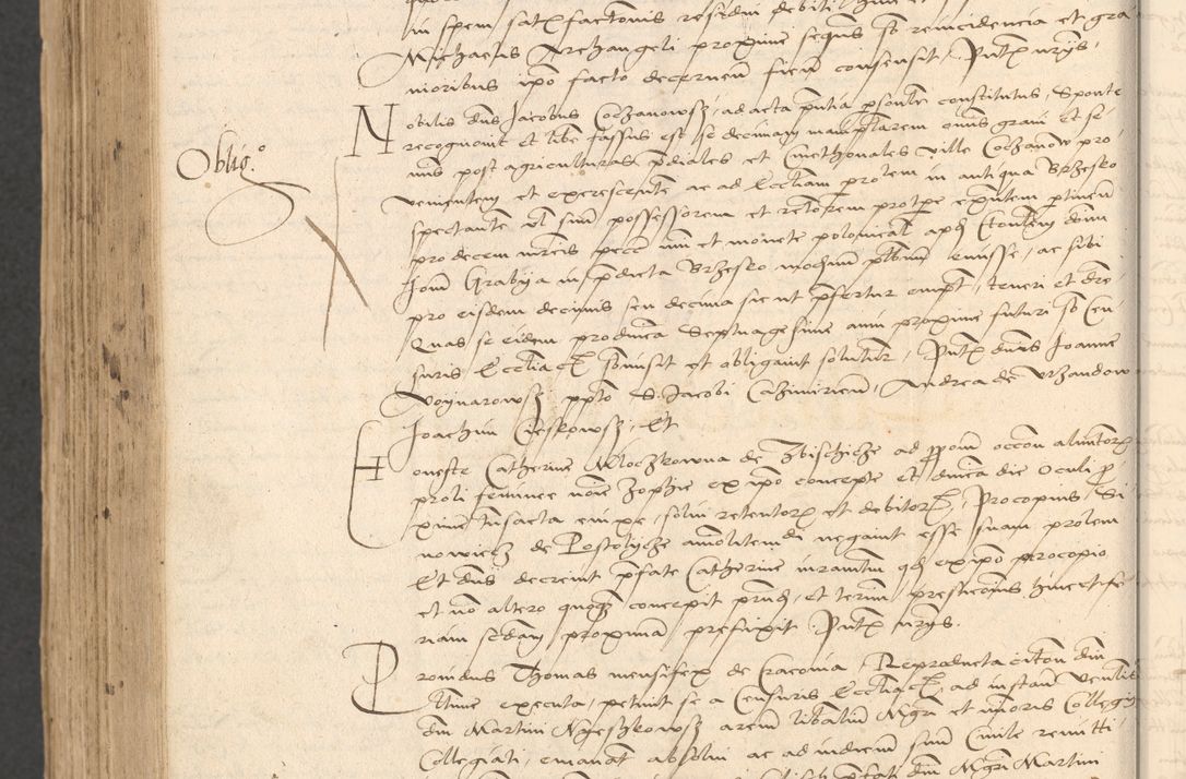 Zdjęcie nr 996 dla obiektu archiwalnego: INRI. Acta actorum, obligacionum et sentenciarum tam interlocutoriarum quam diffinitivarum coram reverendo patre ac egregio viro domino Jacobo Erciss[o]wski decretorum doctorem, canonico et officiali generali Cracoviensi ad annum Domini 1528, indicionem primam, pontificatus sanctissimi in Christo patris et domini domini Clementis divina probidendcia pape seprtimi, annum quintum, per Stanislaum de Mordi legalem consistorii notarium omine felici inchoantur
