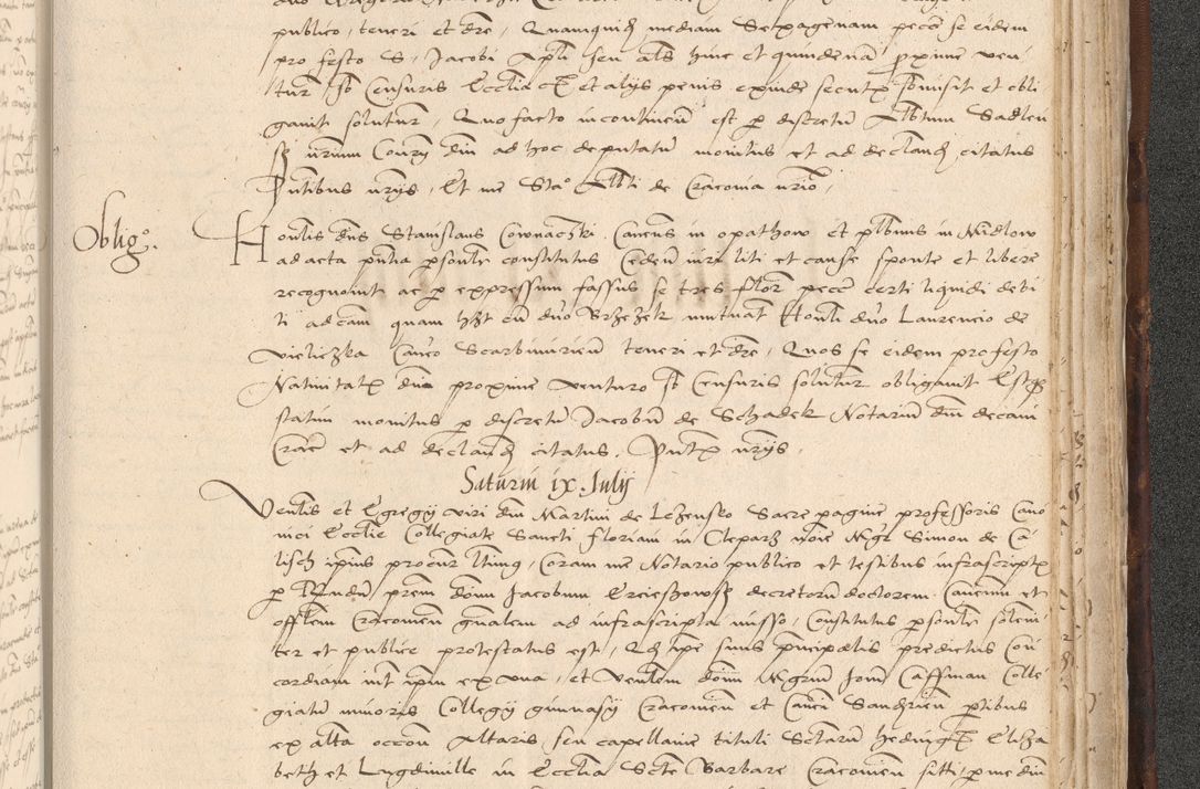 Zdjęcie nr 991 dla obiektu archiwalnego: INRI. Acta actorum, obligacionum et sentenciarum tam interlocutoriarum quam diffinitivarum coram reverendo patre ac egregio viro domino Jacobo Erciss[o]wski decretorum doctorem, canonico et officiali generali Cracoviensi ad annum Domini 1528, indicionem primam, pontificatus sanctissimi in Christo patris et domini domini Clementis divina probidendcia pape seprtimi, annum quintum, per Stanislaum de Mordi legalem consistorii notarium omine felici inchoantur