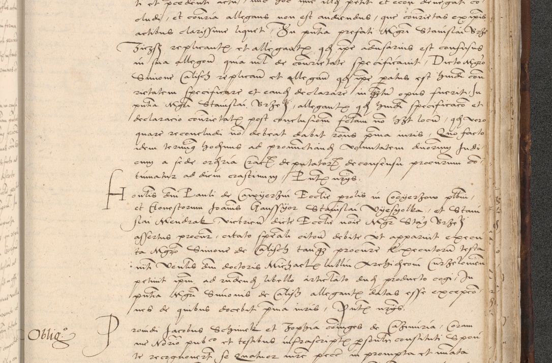 Zdjęcie nr 983 dla obiektu archiwalnego: INRI. Acta actorum, obligacionum et sentenciarum tam interlocutoriarum quam diffinitivarum coram reverendo patre ac egregio viro domino Jacobo Erciss[o]wski decretorum doctorem, canonico et officiali generali Cracoviensi ad annum Domini 1528, indicionem primam, pontificatus sanctissimi in Christo patris et domini domini Clementis divina probidendcia pape seprtimi, annum quintum, per Stanislaum de Mordi legalem consistorii notarium omine felici inchoantur
