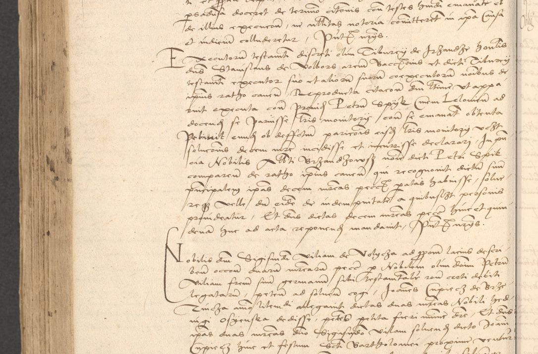 Zdjęcie nr 974 dla obiektu archiwalnego: INRI. Acta actorum, obligacionum et sentenciarum tam interlocutoriarum quam diffinitivarum coram reverendo patre ac egregio viro domino Jacobo Erciss[o]wski decretorum doctorem, canonico et officiali generali Cracoviensi ad annum Domini 1528, indicionem primam, pontificatus sanctissimi in Christo patris et domini domini Clementis divina probidendcia pape seprtimi, annum quintum, per Stanislaum de Mordi legalem consistorii notarium omine felici inchoantur