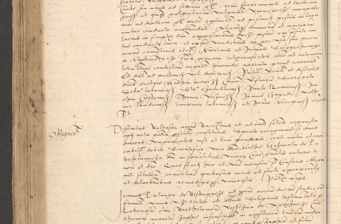 Zdjęcie nr 972 dla obiektu archiwalnego: INRI. Acta actorum, obligacionum et sentenciarum tam interlocutoriarum quam diffinitivarum coram reverendo patre ac egregio viro domino Jacobo Erciss[o]wski decretorum doctorem, canonico et officiali generali Cracoviensi ad annum Domini 1528, indicionem primam, pontificatus sanctissimi in Christo patris et domini domini Clementis divina probidendcia pape seprtimi, annum quintum, per Stanislaum de Mordi legalem consistorii notarium omine felici inchoantur