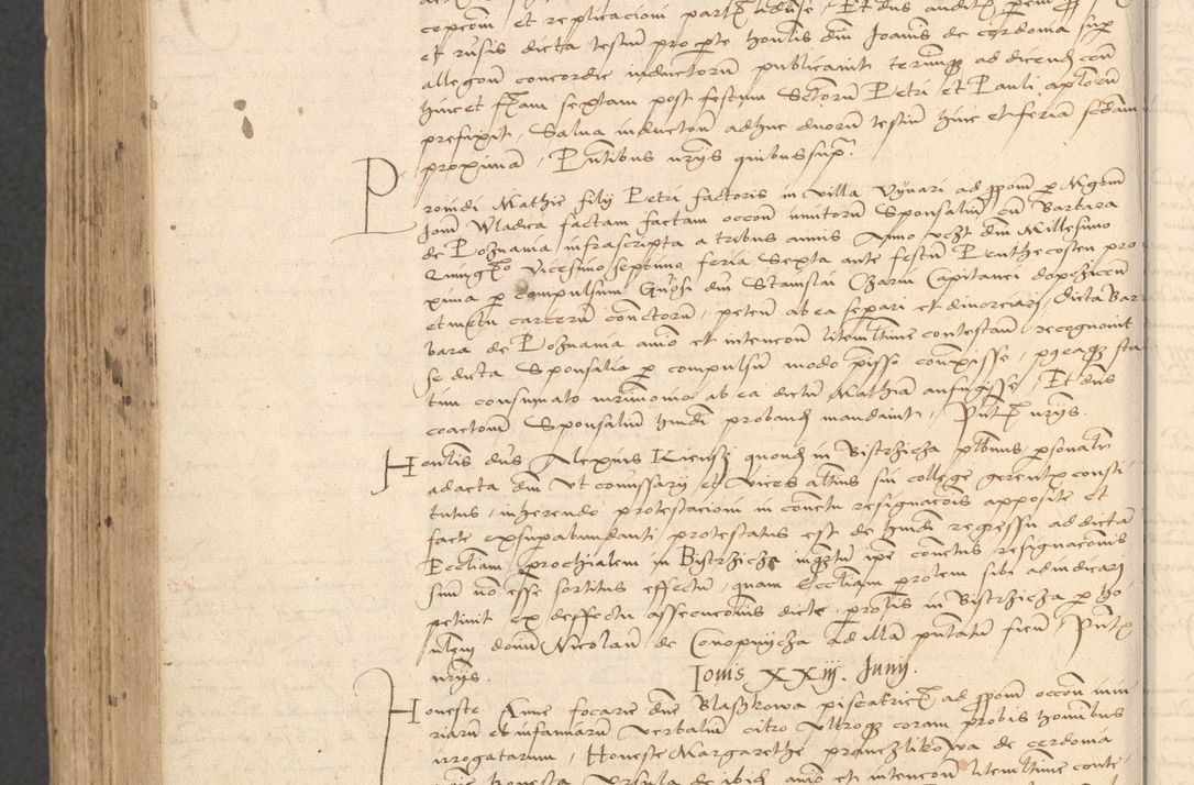 Zdjęcie nr 970 dla obiektu archiwalnego: INRI. Acta actorum, obligacionum et sentenciarum tam interlocutoriarum quam diffinitivarum coram reverendo patre ac egregio viro domino Jacobo Erciss[o]wski decretorum doctorem, canonico et officiali generali Cracoviensi ad annum Domini 1528, indicionem primam, pontificatus sanctissimi in Christo patris et domini domini Clementis divina probidendcia pape seprtimi, annum quintum, per Stanislaum de Mordi legalem consistorii notarium omine felici inchoantur