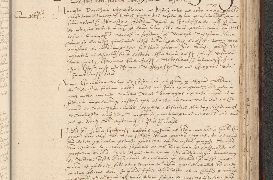 Zdjęcie nr 969 dla obiektu archiwalnego: INRI. Acta actorum, obligacionum et sentenciarum tam interlocutoriarum quam diffinitivarum coram reverendo patre ac egregio viro domino Jacobo Erciss[o]wski decretorum doctorem, canonico et officiali generali Cracoviensi ad annum Domini 1528, indicionem primam, pontificatus sanctissimi in Christo patris et domini domini Clementis divina probidendcia pape seprtimi, annum quintum, per Stanislaum de Mordi legalem consistorii notarium omine felici inchoantur