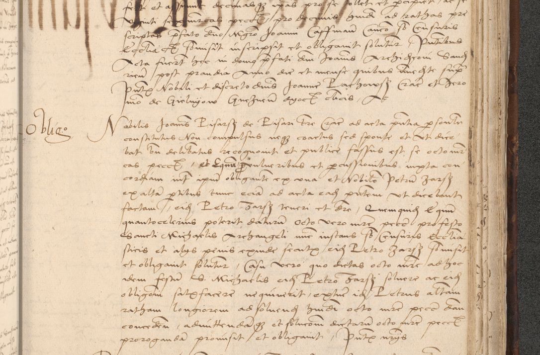 Zdjęcie nr 961 dla obiektu archiwalnego: INRI. Acta actorum, obligacionum et sentenciarum tam interlocutoriarum quam diffinitivarum coram reverendo patre ac egregio viro domino Jacobo Erciss[o]wski decretorum doctorem, canonico et officiali generali Cracoviensi ad annum Domini 1528, indicionem primam, pontificatus sanctissimi in Christo patris et domini domini Clementis divina probidendcia pape seprtimi, annum quintum, per Stanislaum de Mordi legalem consistorii notarium omine felici inchoantur