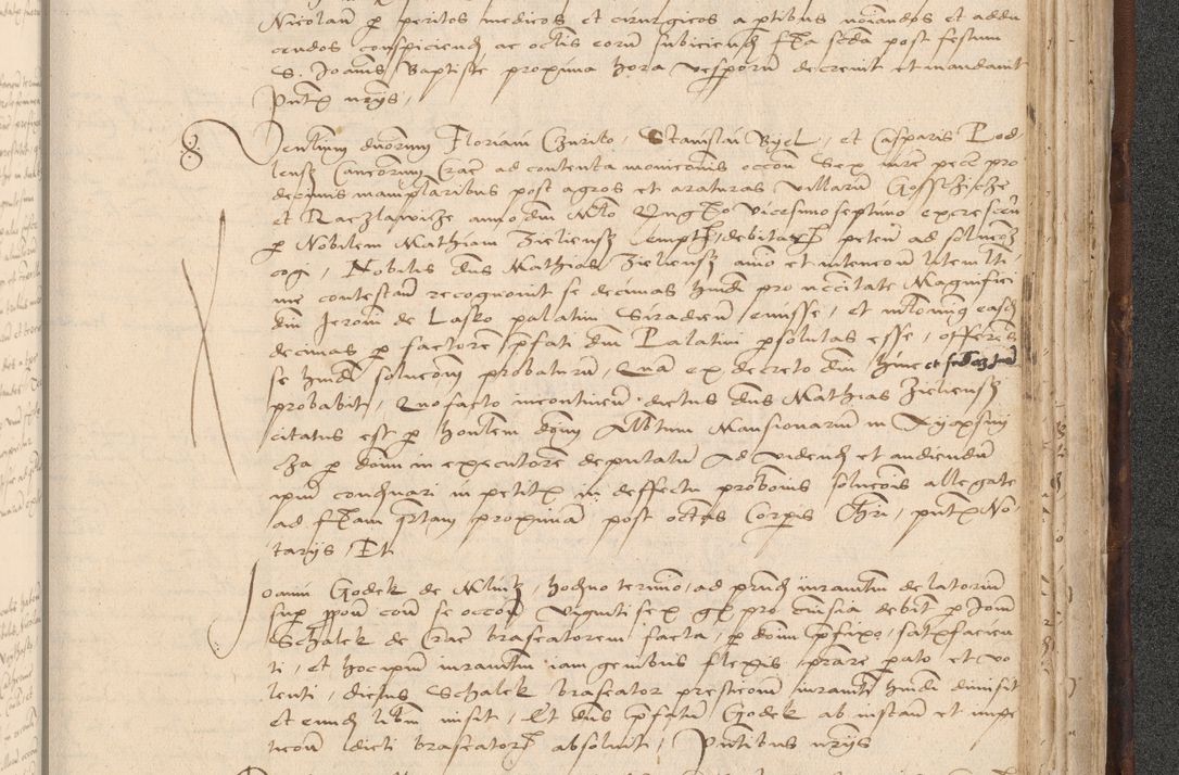 Zdjęcie nr 957 dla obiektu archiwalnego: INRI. Acta actorum, obligacionum et sentenciarum tam interlocutoriarum quam diffinitivarum coram reverendo patre ac egregio viro domino Jacobo Erciss[o]wski decretorum doctorem, canonico et officiali generali Cracoviensi ad annum Domini 1528, indicionem primam, pontificatus sanctissimi in Christo patris et domini domini Clementis divina probidendcia pape seprtimi, annum quintum, per Stanislaum de Mordi legalem consistorii notarium omine felici inchoantur