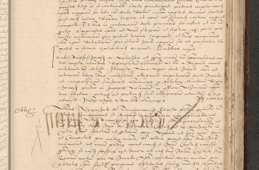 Zdjęcie nr 953 dla obiektu archiwalnego: INRI. Acta actorum, obligacionum et sentenciarum tam interlocutoriarum quam diffinitivarum coram reverendo patre ac egregio viro domino Jacobo Erciss[o]wski decretorum doctorem, canonico et officiali generali Cracoviensi ad annum Domini 1528, indicionem primam, pontificatus sanctissimi in Christo patris et domini domini Clementis divina probidendcia pape seprtimi, annum quintum, per Stanislaum de Mordi legalem consistorii notarium omine felici inchoantur