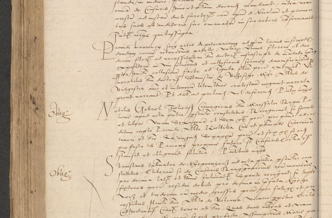 Zdjęcie nr 948 dla obiektu archiwalnego: INRI. Acta actorum, obligacionum et sentenciarum tam interlocutoriarum quam diffinitivarum coram reverendo patre ac egregio viro domino Jacobo Erciss[o]wski decretorum doctorem, canonico et officiali generali Cracoviensi ad annum Domini 1528, indicionem primam, pontificatus sanctissimi in Christo patris et domini domini Clementis divina probidendcia pape seprtimi, annum quintum, per Stanislaum de Mordi legalem consistorii notarium omine felici inchoantur