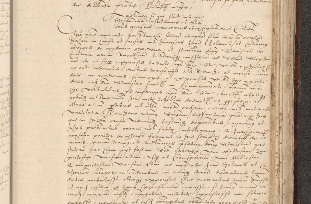 Zdjęcie nr 943 dla obiektu archiwalnego: INRI. Acta actorum, obligacionum et sentenciarum tam interlocutoriarum quam diffinitivarum coram reverendo patre ac egregio viro domino Jacobo Erciss[o]wski decretorum doctorem, canonico et officiali generali Cracoviensi ad annum Domini 1528, indicionem primam, pontificatus sanctissimi in Christo patris et domini domini Clementis divina probidendcia pape seprtimi, annum quintum, per Stanislaum de Mordi legalem consistorii notarium omine felici inchoantur