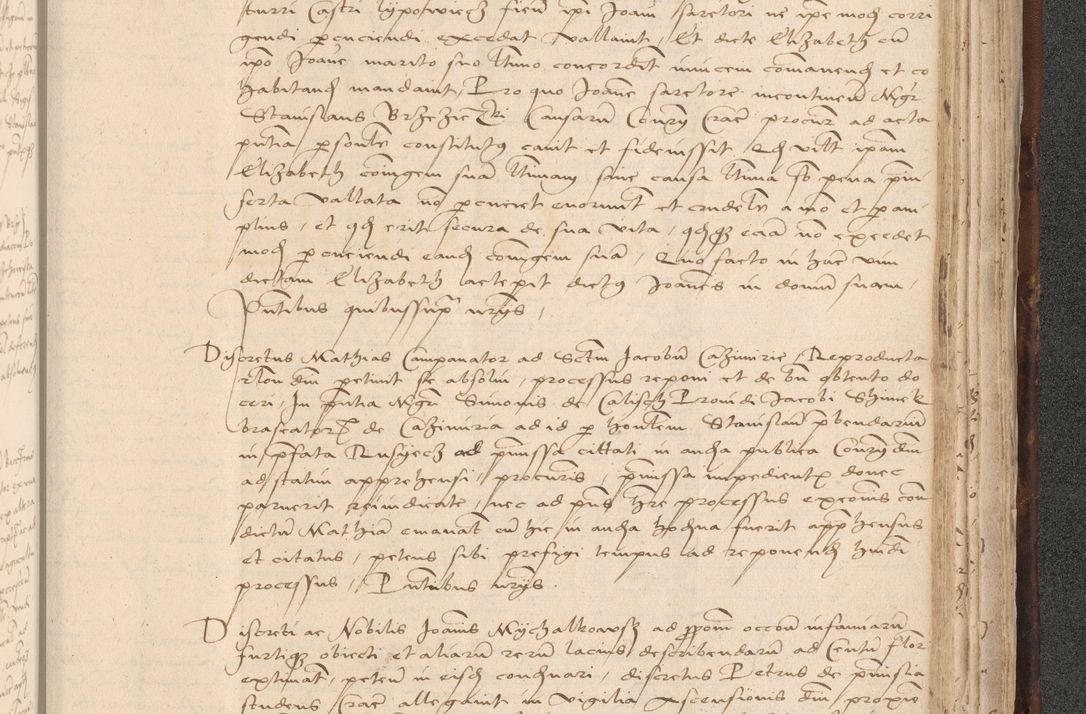 Zdjęcie nr 937 dla obiektu archiwalnego: INRI. Acta actorum, obligacionum et sentenciarum tam interlocutoriarum quam diffinitivarum coram reverendo patre ac egregio viro domino Jacobo Erciss[o]wski decretorum doctorem, canonico et officiali generali Cracoviensi ad annum Domini 1528, indicionem primam, pontificatus sanctissimi in Christo patris et domini domini Clementis divina probidendcia pape seprtimi, annum quintum, per Stanislaum de Mordi legalem consistorii notarium omine felici inchoantur