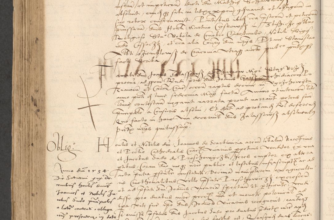 Zdjęcie nr 936 dla obiektu archiwalnego: INRI. Acta actorum, obligacionum et sentenciarum tam interlocutoriarum quam diffinitivarum coram reverendo patre ac egregio viro domino Jacobo Erciss[o]wski decretorum doctorem, canonico et officiali generali Cracoviensi ad annum Domini 1528, indicionem primam, pontificatus sanctissimi in Christo patris et domini domini Clementis divina probidendcia pape seprtimi, annum quintum, per Stanislaum de Mordi legalem consistorii notarium omine felici inchoantur