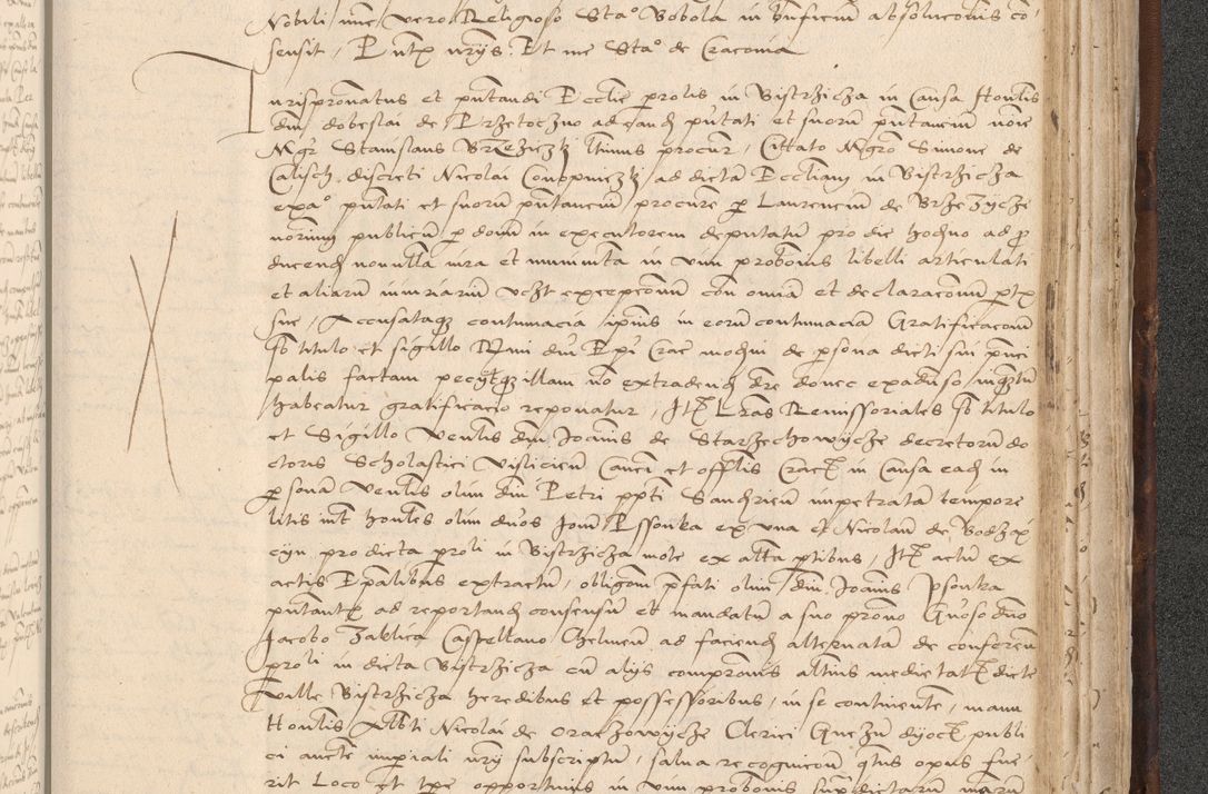 Zdjęcie nr 933 dla obiektu archiwalnego: INRI. Acta actorum, obligacionum et sentenciarum tam interlocutoriarum quam diffinitivarum coram reverendo patre ac egregio viro domino Jacobo Erciss[o]wski decretorum doctorem, canonico et officiali generali Cracoviensi ad annum Domini 1528, indicionem primam, pontificatus sanctissimi in Christo patris et domini domini Clementis divina probidendcia pape seprtimi, annum quintum, per Stanislaum de Mordi legalem consistorii notarium omine felici inchoantur