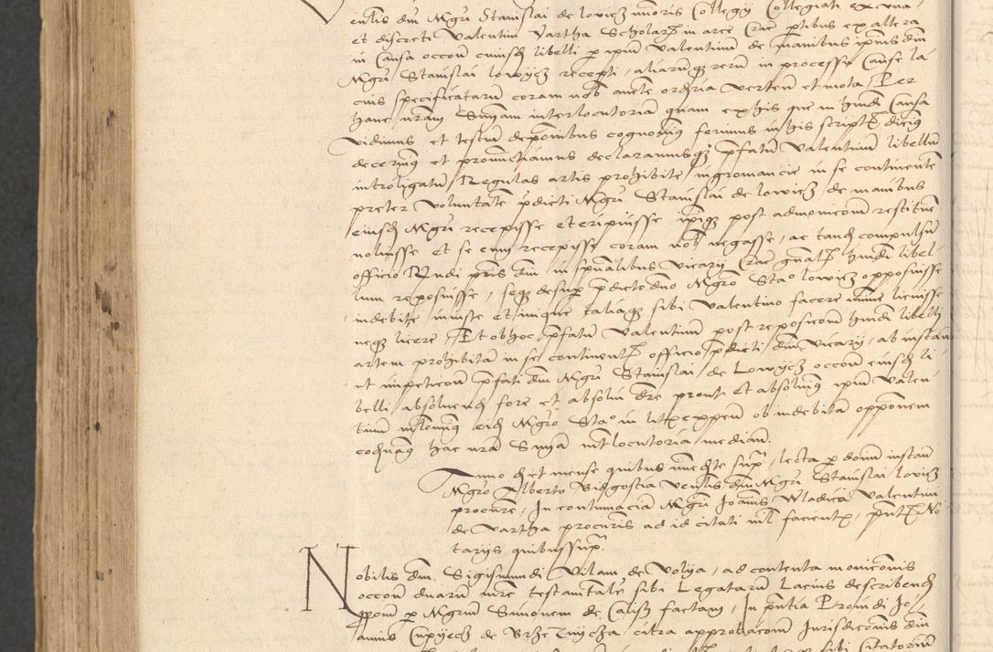 Zdjęcie nr 932 dla obiektu archiwalnego: INRI. Acta actorum, obligacionum et sentenciarum tam interlocutoriarum quam diffinitivarum coram reverendo patre ac egregio viro domino Jacobo Erciss[o]wski decretorum doctorem, canonico et officiali generali Cracoviensi ad annum Domini 1528, indicionem primam, pontificatus sanctissimi in Christo patris et domini domini Clementis divina probidendcia pape seprtimi, annum quintum, per Stanislaum de Mordi legalem consistorii notarium omine felici inchoantur