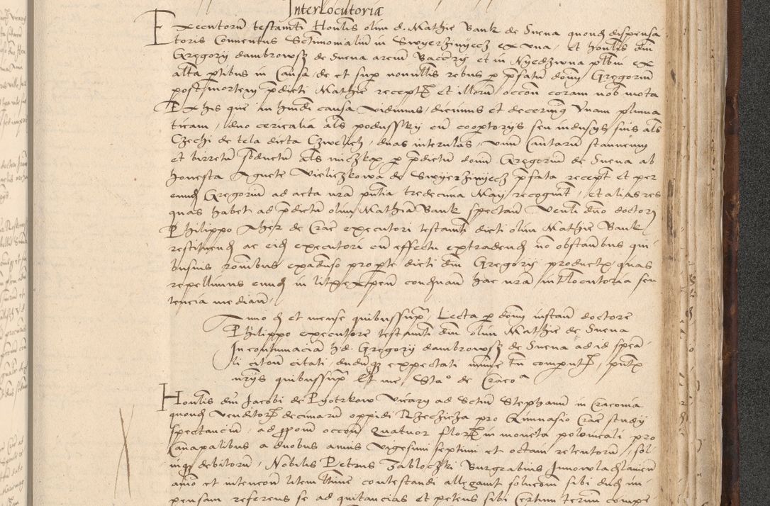 Zdjęcie nr 931 dla obiektu archiwalnego: INRI. Acta actorum, obligacionum et sentenciarum tam interlocutoriarum quam diffinitivarum coram reverendo patre ac egregio viro domino Jacobo Erciss[o]wski decretorum doctorem, canonico et officiali generali Cracoviensi ad annum Domini 1528, indicionem primam, pontificatus sanctissimi in Christo patris et domini domini Clementis divina probidendcia pape seprtimi, annum quintum, per Stanislaum de Mordi legalem consistorii notarium omine felici inchoantur