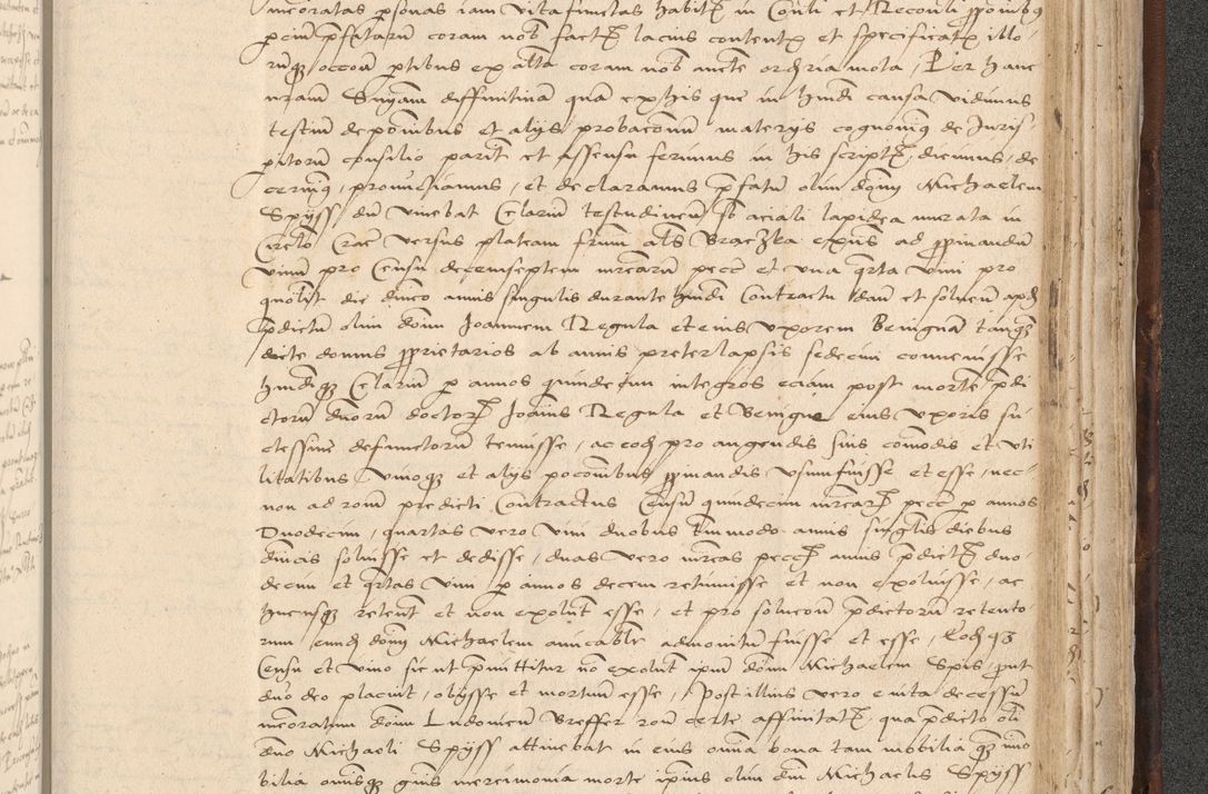 Zdjęcie nr 927 dla obiektu archiwalnego: INRI. Acta actorum, obligacionum et sentenciarum tam interlocutoriarum quam diffinitivarum coram reverendo patre ac egregio viro domino Jacobo Erciss[o]wski decretorum doctorem, canonico et officiali generali Cracoviensi ad annum Domini 1528, indicionem primam, pontificatus sanctissimi in Christo patris et domini domini Clementis divina probidendcia pape seprtimi, annum quintum, per Stanislaum de Mordi legalem consistorii notarium omine felici inchoantur
