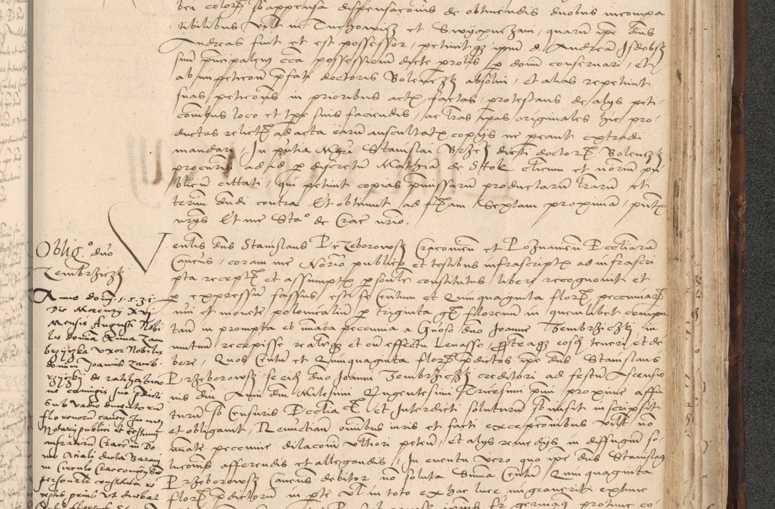 Zdjęcie nr 925 dla obiektu archiwalnego: INRI. Acta actorum, obligacionum et sentenciarum tam interlocutoriarum quam diffinitivarum coram reverendo patre ac egregio viro domino Jacobo Erciss[o]wski decretorum doctorem, canonico et officiali generali Cracoviensi ad annum Domini 1528, indicionem primam, pontificatus sanctissimi in Christo patris et domini domini Clementis divina probidendcia pape seprtimi, annum quintum, per Stanislaum de Mordi legalem consistorii notarium omine felici inchoantur