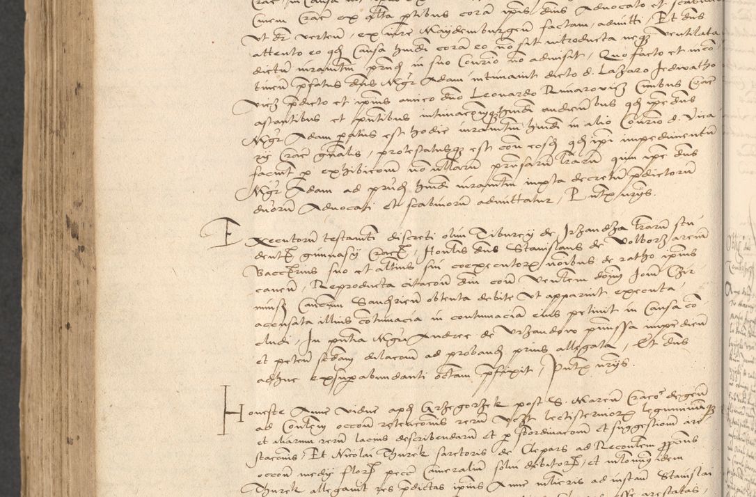 Zdjęcie nr 924 dla obiektu archiwalnego: INRI. Acta actorum, obligacionum et sentenciarum tam interlocutoriarum quam diffinitivarum coram reverendo patre ac egregio viro domino Jacobo Erciss[o]wski decretorum doctorem, canonico et officiali generali Cracoviensi ad annum Domini 1528, indicionem primam, pontificatus sanctissimi in Christo patris et domini domini Clementis divina probidendcia pape seprtimi, annum quintum, per Stanislaum de Mordi legalem consistorii notarium omine felici inchoantur