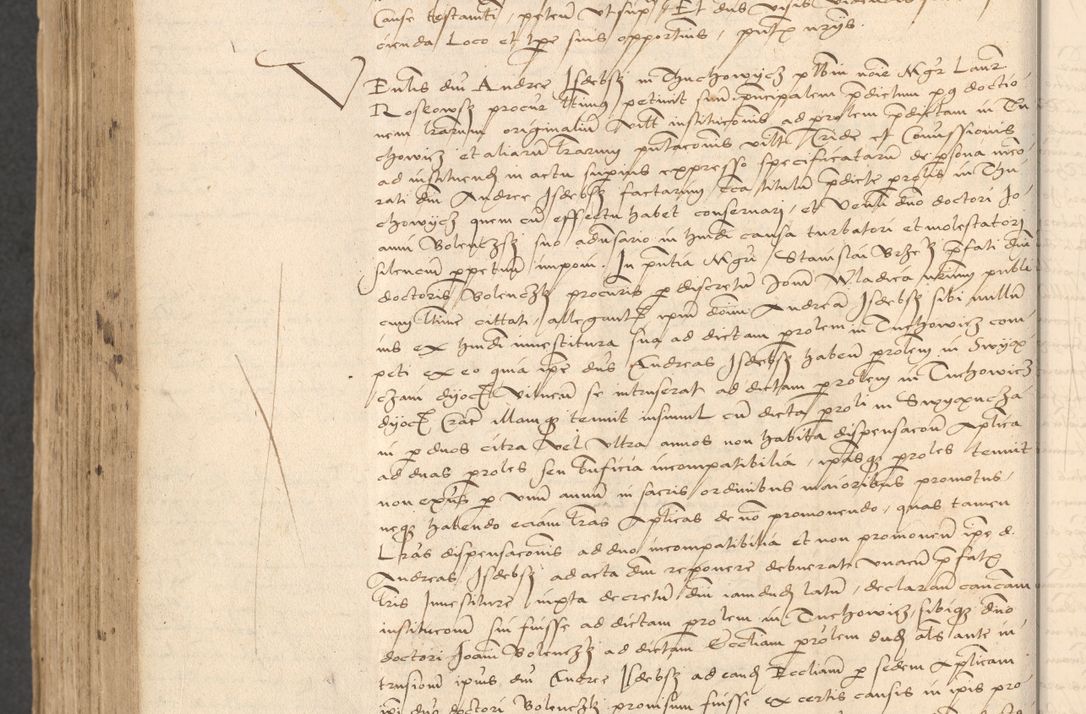 Zdjęcie nr 920 dla obiektu archiwalnego: INRI. Acta actorum, obligacionum et sentenciarum tam interlocutoriarum quam diffinitivarum coram reverendo patre ac egregio viro domino Jacobo Erciss[o]wski decretorum doctorem, canonico et officiali generali Cracoviensi ad annum Domini 1528, indicionem primam, pontificatus sanctissimi in Christo patris et domini domini Clementis divina probidendcia pape seprtimi, annum quintum, per Stanislaum de Mordi legalem consistorii notarium omine felici inchoantur