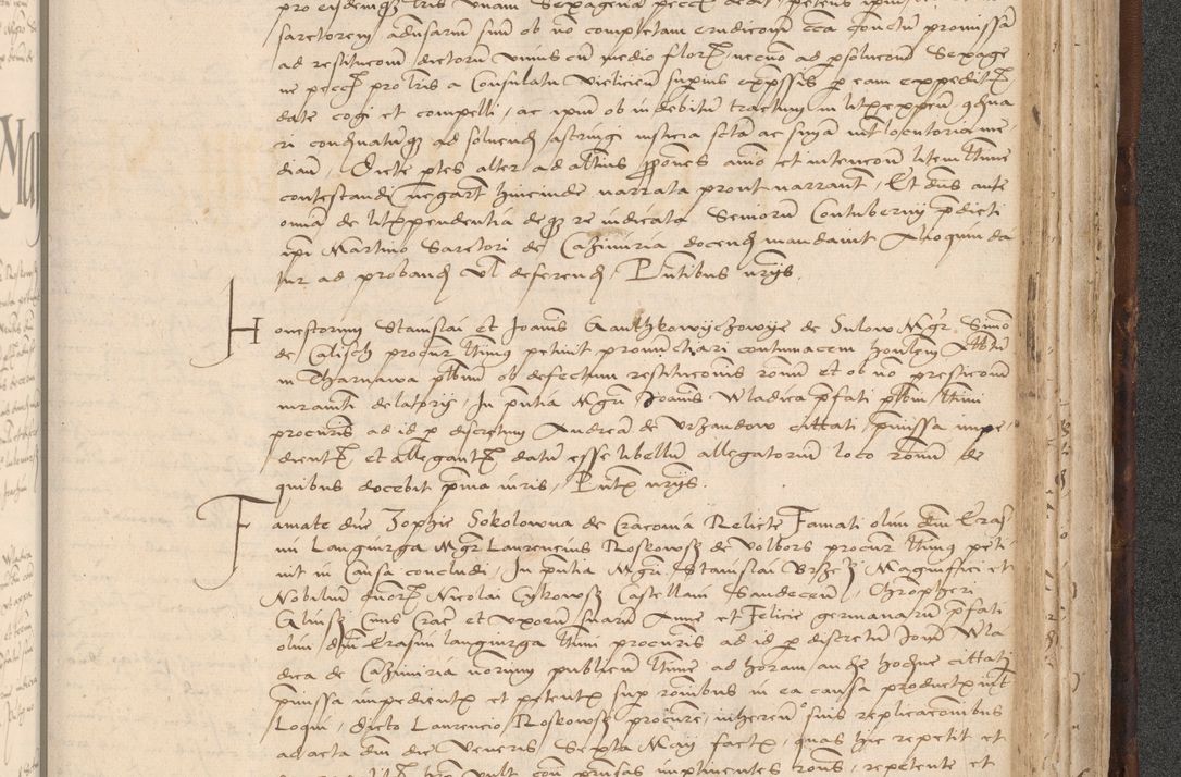 Zdjęcie nr 919 dla obiektu archiwalnego: INRI. Acta actorum, obligacionum et sentenciarum tam interlocutoriarum quam diffinitivarum coram reverendo patre ac egregio viro domino Jacobo Erciss[o]wski decretorum doctorem, canonico et officiali generali Cracoviensi ad annum Domini 1528, indicionem primam, pontificatus sanctissimi in Christo patris et domini domini Clementis divina probidendcia pape seprtimi, annum quintum, per Stanislaum de Mordi legalem consistorii notarium omine felici inchoantur