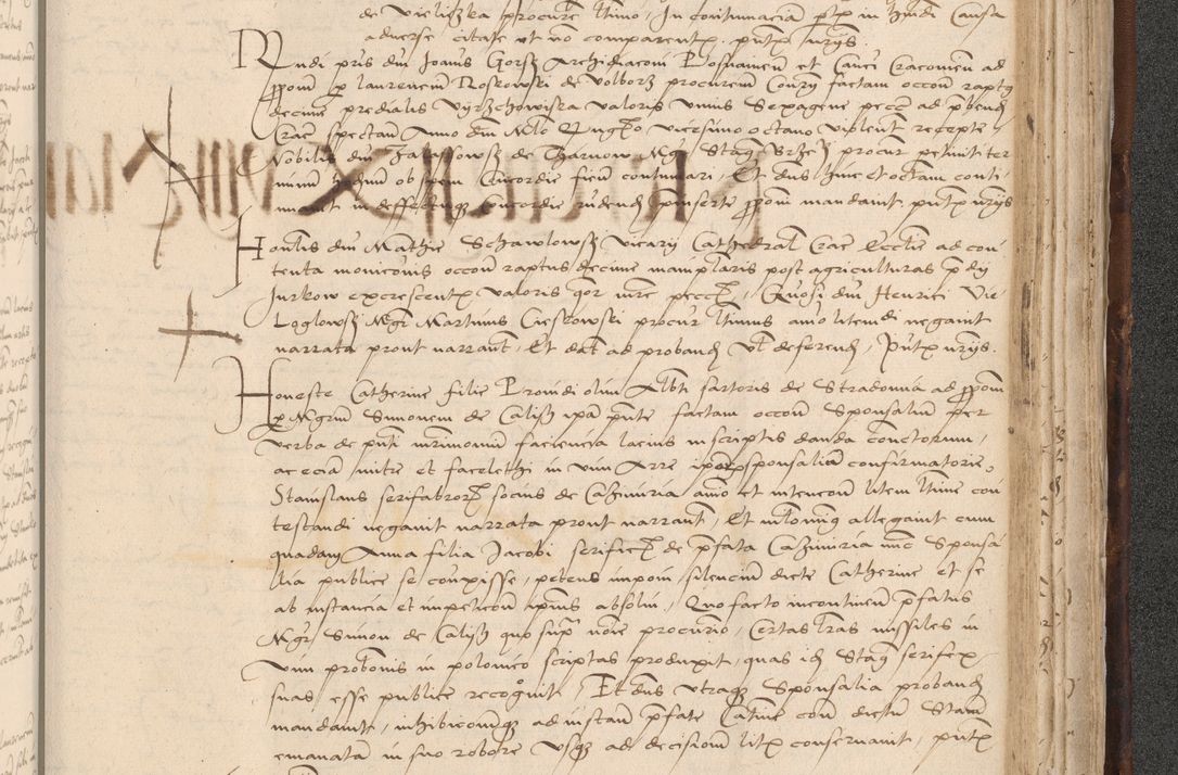 Zdjęcie nr 917 dla obiektu archiwalnego: INRI. Acta actorum, obligacionum et sentenciarum tam interlocutoriarum quam diffinitivarum coram reverendo patre ac egregio viro domino Jacobo Erciss[o]wski decretorum doctorem, canonico et officiali generali Cracoviensi ad annum Domini 1528, indicionem primam, pontificatus sanctissimi in Christo patris et domini domini Clementis divina probidendcia pape seprtimi, annum quintum, per Stanislaum de Mordi legalem consistorii notarium omine felici inchoantur