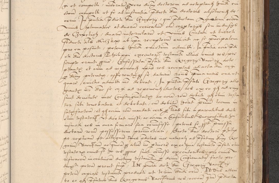Zdjęcie nr 913 dla obiektu archiwalnego: INRI. Acta actorum, obligacionum et sentenciarum tam interlocutoriarum quam diffinitivarum coram reverendo patre ac egregio viro domino Jacobo Erciss[o]wski decretorum doctorem, canonico et officiali generali Cracoviensi ad annum Domini 1528, indicionem primam, pontificatus sanctissimi in Christo patris et domini domini Clementis divina probidendcia pape seprtimi, annum quintum, per Stanislaum de Mordi legalem consistorii notarium omine felici inchoantur