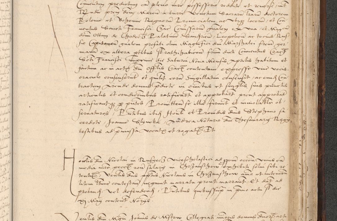 Zdjęcie nr 907 dla obiektu archiwalnego: INRI. Acta actorum, obligacionum et sentenciarum tam interlocutoriarum quam diffinitivarum coram reverendo patre ac egregio viro domino Jacobo Erciss[o]wski decretorum doctorem, canonico et officiali generali Cracoviensi ad annum Domini 1528, indicionem primam, pontificatus sanctissimi in Christo patris et domini domini Clementis divina probidendcia pape seprtimi, annum quintum, per Stanislaum de Mordi legalem consistorii notarium omine felici inchoantur