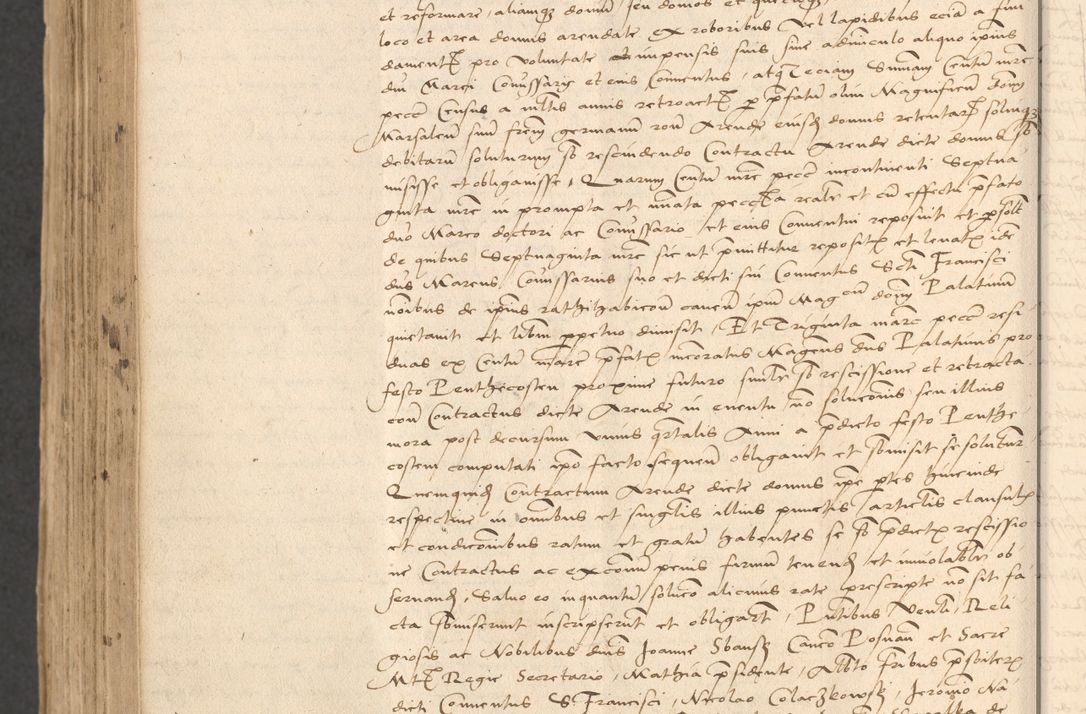 Zdjęcie nr 906 dla obiektu archiwalnego: INRI. Acta actorum, obligacionum et sentenciarum tam interlocutoriarum quam diffinitivarum coram reverendo patre ac egregio viro domino Jacobo Erciss[o]wski decretorum doctorem, canonico et officiali generali Cracoviensi ad annum Domini 1528, indicionem primam, pontificatus sanctissimi in Christo patris et domini domini Clementis divina probidendcia pape seprtimi, annum quintum, per Stanislaum de Mordi legalem consistorii notarium omine felici inchoantur