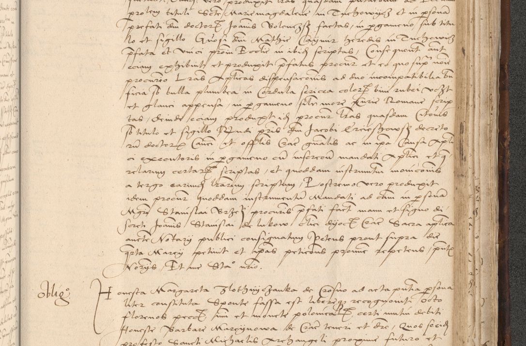 Zdjęcie nr 903 dla obiektu archiwalnego: INRI. Acta actorum, obligacionum et sentenciarum tam interlocutoriarum quam diffinitivarum coram reverendo patre ac egregio viro domino Jacobo Erciss[o]wski decretorum doctorem, canonico et officiali generali Cracoviensi ad annum Domini 1528, indicionem primam, pontificatus sanctissimi in Christo patris et domini domini Clementis divina probidendcia pape seprtimi, annum quintum, per Stanislaum de Mordi legalem consistorii notarium omine felici inchoantur