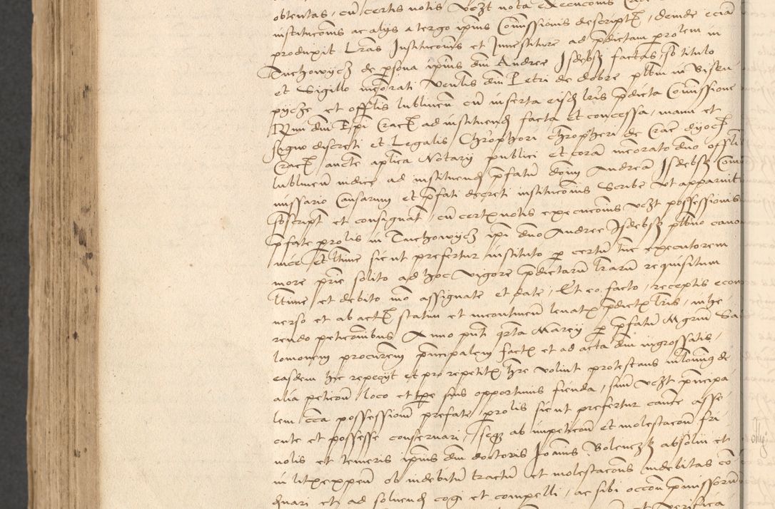 Zdjęcie nr 902 dla obiektu archiwalnego: INRI. Acta actorum, obligacionum et sentenciarum tam interlocutoriarum quam diffinitivarum coram reverendo patre ac egregio viro domino Jacobo Erciss[o]wski decretorum doctorem, canonico et officiali generali Cracoviensi ad annum Domini 1528, indicionem primam, pontificatus sanctissimi in Christo patris et domini domini Clementis divina probidendcia pape seprtimi, annum quintum, per Stanislaum de Mordi legalem consistorii notarium omine felici inchoantur