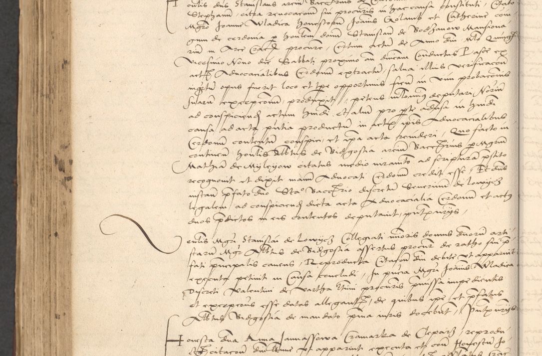 Zdjęcie nr 886 dla obiektu archiwalnego: INRI. Acta actorum, obligacionum et sentenciarum tam interlocutoriarum quam diffinitivarum coram reverendo patre ac egregio viro domino Jacobo Erciss[o]wski decretorum doctorem, canonico et officiali generali Cracoviensi ad annum Domini 1528, indicionem primam, pontificatus sanctissimi in Christo patris et domini domini Clementis divina probidendcia pape seprtimi, annum quintum, per Stanislaum de Mordi legalem consistorii notarium omine felici inchoantur