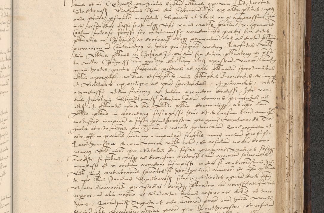 Zdjęcie nr 875 dla obiektu archiwalnego: INRI. Acta actorum, obligacionum et sentenciarum tam interlocutoriarum quam diffinitivarum coram reverendo patre ac egregio viro domino Jacobo Erciss[o]wski decretorum doctorem, canonico et officiali generali Cracoviensi ad annum Domini 1528, indicionem primam, pontificatus sanctissimi in Christo patris et domini domini Clementis divina probidendcia pape seprtimi, annum quintum, per Stanislaum de Mordi legalem consistorii notarium omine felici inchoantur
