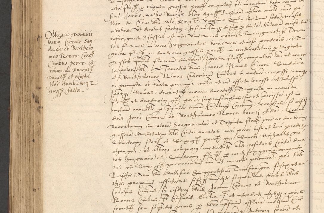 Zdjęcie nr 872 dla obiektu archiwalnego: INRI. Acta actorum, obligacionum et sentenciarum tam interlocutoriarum quam diffinitivarum coram reverendo patre ac egregio viro domino Jacobo Erciss[o]wski decretorum doctorem, canonico et officiali generali Cracoviensi ad annum Domini 1528, indicionem primam, pontificatus sanctissimi in Christo patris et domini domini Clementis divina probidendcia pape seprtimi, annum quintum, per Stanislaum de Mordi legalem consistorii notarium omine felici inchoantur