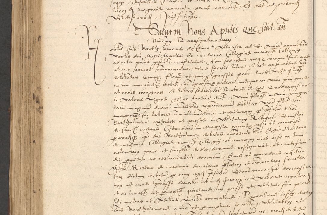 Zdjęcie nr 870 dla obiektu archiwalnego: INRI. Acta actorum, obligacionum et sentenciarum tam interlocutoriarum quam diffinitivarum coram reverendo patre ac egregio viro domino Jacobo Erciss[o]wski decretorum doctorem, canonico et officiali generali Cracoviensi ad annum Domini 1528, indicionem primam, pontificatus sanctissimi in Christo patris et domini domini Clementis divina probidendcia pape seprtimi, annum quintum, per Stanislaum de Mordi legalem consistorii notarium omine felici inchoantur