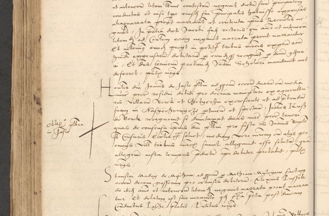 Zdjęcie nr 860 dla obiektu archiwalnego: INRI. Acta actorum, obligacionum et sentenciarum tam interlocutoriarum quam diffinitivarum coram reverendo patre ac egregio viro domino Jacobo Erciss[o]wski decretorum doctorem, canonico et officiali generali Cracoviensi ad annum Domini 1528, indicionem primam, pontificatus sanctissimi in Christo patris et domini domini Clementis divina probidendcia pape seprtimi, annum quintum, per Stanislaum de Mordi legalem consistorii notarium omine felici inchoantur