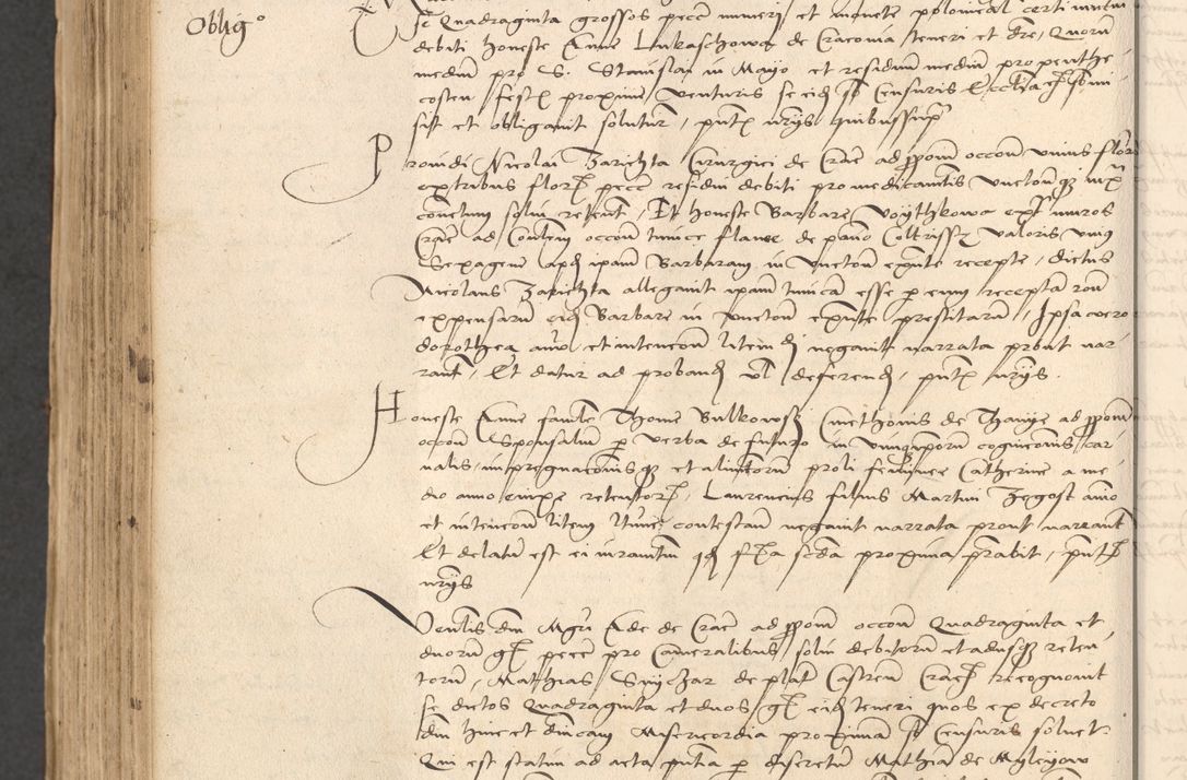 Zdjęcie nr 846 dla obiektu archiwalnego: INRI. Acta actorum, obligacionum et sentenciarum tam interlocutoriarum quam diffinitivarum coram reverendo patre ac egregio viro domino Jacobo Erciss[o]wski decretorum doctorem, canonico et officiali generali Cracoviensi ad annum Domini 1528, indicionem primam, pontificatus sanctissimi in Christo patris et domini domini Clementis divina probidendcia pape seprtimi, annum quintum, per Stanislaum de Mordi legalem consistorii notarium omine felici inchoantur