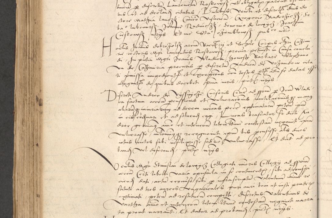 Zdjęcie nr 844 dla obiektu archiwalnego: INRI. Acta actorum, obligacionum et sentenciarum tam interlocutoriarum quam diffinitivarum coram reverendo patre ac egregio viro domino Jacobo Erciss[o]wski decretorum doctorem, canonico et officiali generali Cracoviensi ad annum Domini 1528, indicionem primam, pontificatus sanctissimi in Christo patris et domini domini Clementis divina probidendcia pape seprtimi, annum quintum, per Stanislaum de Mordi legalem consistorii notarium omine felici inchoantur