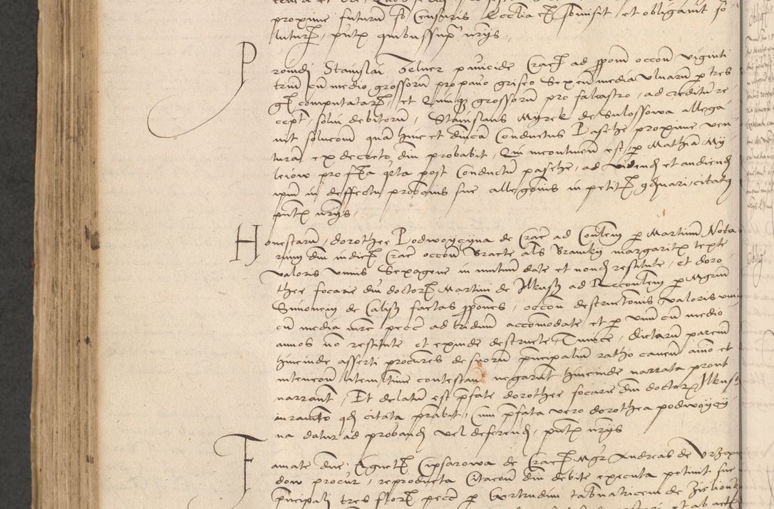 Zdjęcie nr 842 dla obiektu archiwalnego: INRI. Acta actorum, obligacionum et sentenciarum tam interlocutoriarum quam diffinitivarum coram reverendo patre ac egregio viro domino Jacobo Erciss[o]wski decretorum doctorem, canonico et officiali generali Cracoviensi ad annum Domini 1528, indicionem primam, pontificatus sanctissimi in Christo patris et domini domini Clementis divina probidendcia pape seprtimi, annum quintum, per Stanislaum de Mordi legalem consistorii notarium omine felici inchoantur