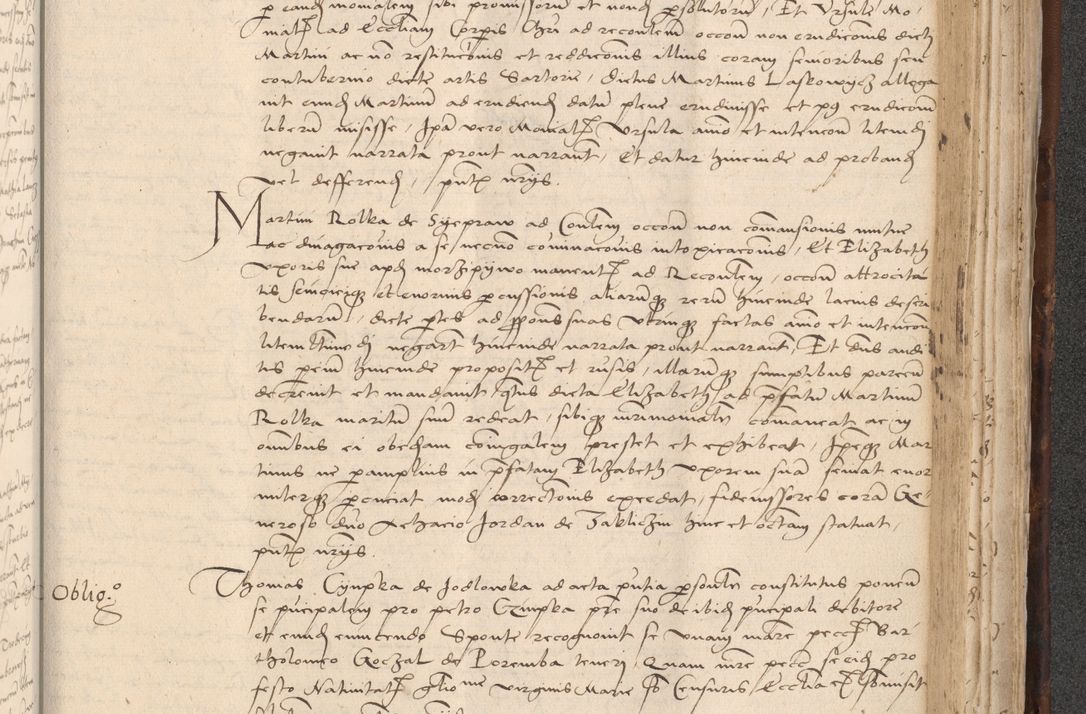 Zdjęcie nr 841 dla obiektu archiwalnego: INRI. Acta actorum, obligacionum et sentenciarum tam interlocutoriarum quam diffinitivarum coram reverendo patre ac egregio viro domino Jacobo Erciss[o]wski decretorum doctorem, canonico et officiali generali Cracoviensi ad annum Domini 1528, indicionem primam, pontificatus sanctissimi in Christo patris et domini domini Clementis divina probidendcia pape seprtimi, annum quintum, per Stanislaum de Mordi legalem consistorii notarium omine felici inchoantur