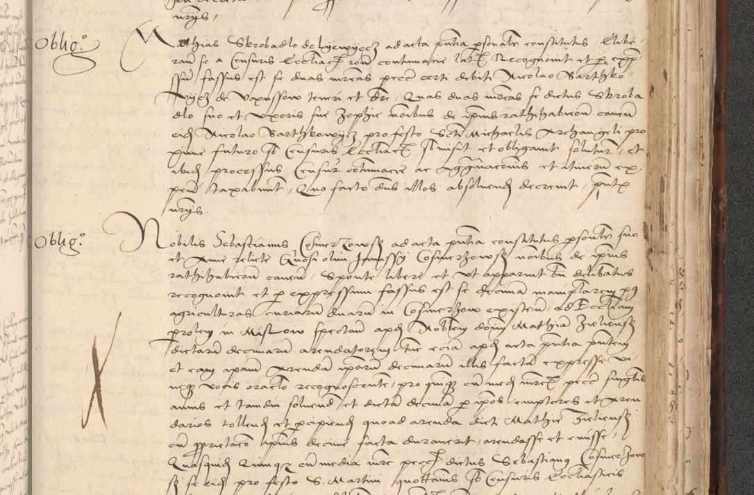 Zdjęcie nr 839 dla obiektu archiwalnego: INRI. Acta actorum, obligacionum et sentenciarum tam interlocutoriarum quam diffinitivarum coram reverendo patre ac egregio viro domino Jacobo Erciss[o]wski decretorum doctorem, canonico et officiali generali Cracoviensi ad annum Domini 1528, indicionem primam, pontificatus sanctissimi in Christo patris et domini domini Clementis divina probidendcia pape seprtimi, annum quintum, per Stanislaum de Mordi legalem consistorii notarium omine felici inchoantur