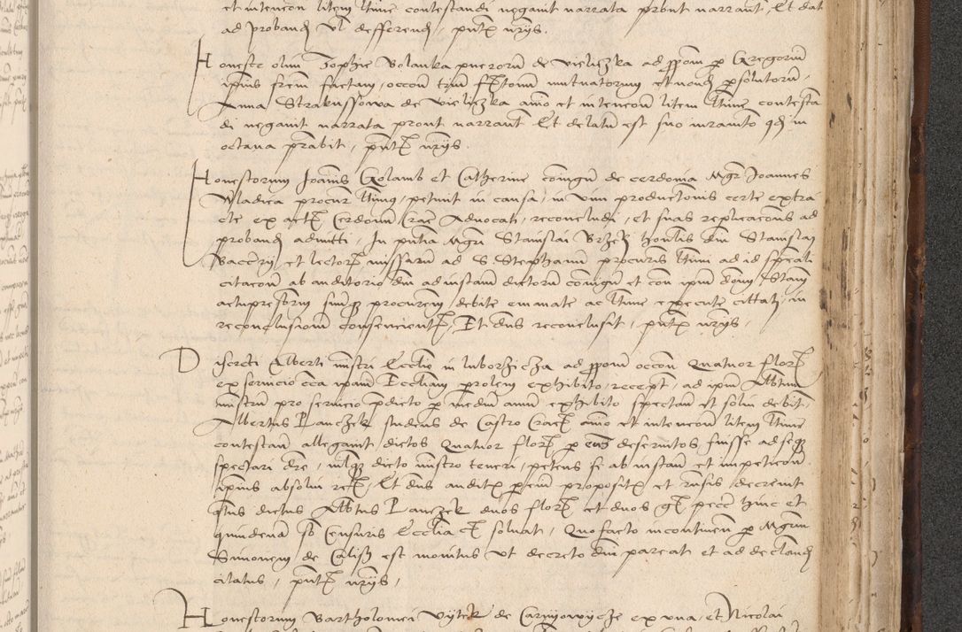 Zdjęcie nr 833 dla obiektu archiwalnego: INRI. Acta actorum, obligacionum et sentenciarum tam interlocutoriarum quam diffinitivarum coram reverendo patre ac egregio viro domino Jacobo Erciss[o]wski decretorum doctorem, canonico et officiali generali Cracoviensi ad annum Domini 1528, indicionem primam, pontificatus sanctissimi in Christo patris et domini domini Clementis divina probidendcia pape seprtimi, annum quintum, per Stanislaum de Mordi legalem consistorii notarium omine felici inchoantur