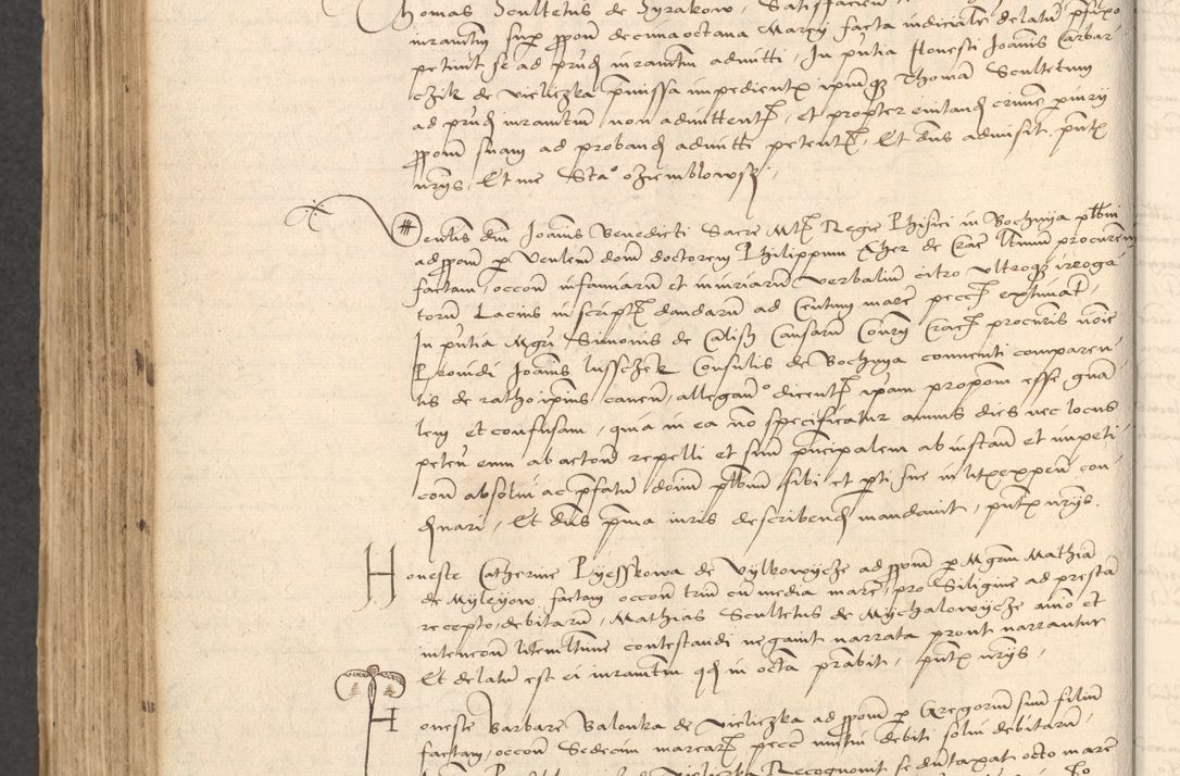 Zdjęcie nr 832 dla obiektu archiwalnego: INRI. Acta actorum, obligacionum et sentenciarum tam interlocutoriarum quam diffinitivarum coram reverendo patre ac egregio viro domino Jacobo Erciss[o]wski decretorum doctorem, canonico et officiali generali Cracoviensi ad annum Domini 1528, indicionem primam, pontificatus sanctissimi in Christo patris et domini domini Clementis divina probidendcia pape seprtimi, annum quintum, per Stanislaum de Mordi legalem consistorii notarium omine felici inchoantur
