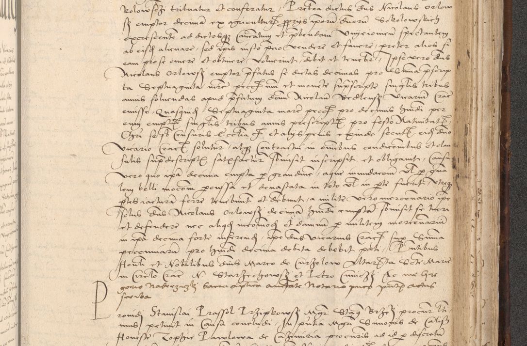 Zdjęcie nr 831 dla obiektu archiwalnego: INRI. Acta actorum, obligacionum et sentenciarum tam interlocutoriarum quam diffinitivarum coram reverendo patre ac egregio viro domino Jacobo Erciss[o]wski decretorum doctorem, canonico et officiali generali Cracoviensi ad annum Domini 1528, indicionem primam, pontificatus sanctissimi in Christo patris et domini domini Clementis divina probidendcia pape seprtimi, annum quintum, per Stanislaum de Mordi legalem consistorii notarium omine felici inchoantur