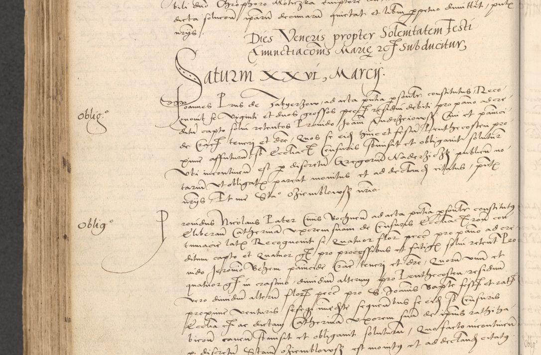 Zdjęcie nr 828 dla obiektu archiwalnego: INRI. Acta actorum, obligacionum et sentenciarum tam interlocutoriarum quam diffinitivarum coram reverendo patre ac egregio viro domino Jacobo Erciss[o]wski decretorum doctorem, canonico et officiali generali Cracoviensi ad annum Domini 1528, indicionem primam, pontificatus sanctissimi in Christo patris et domini domini Clementis divina probidendcia pape seprtimi, annum quintum, per Stanislaum de Mordi legalem consistorii notarium omine felici inchoantur